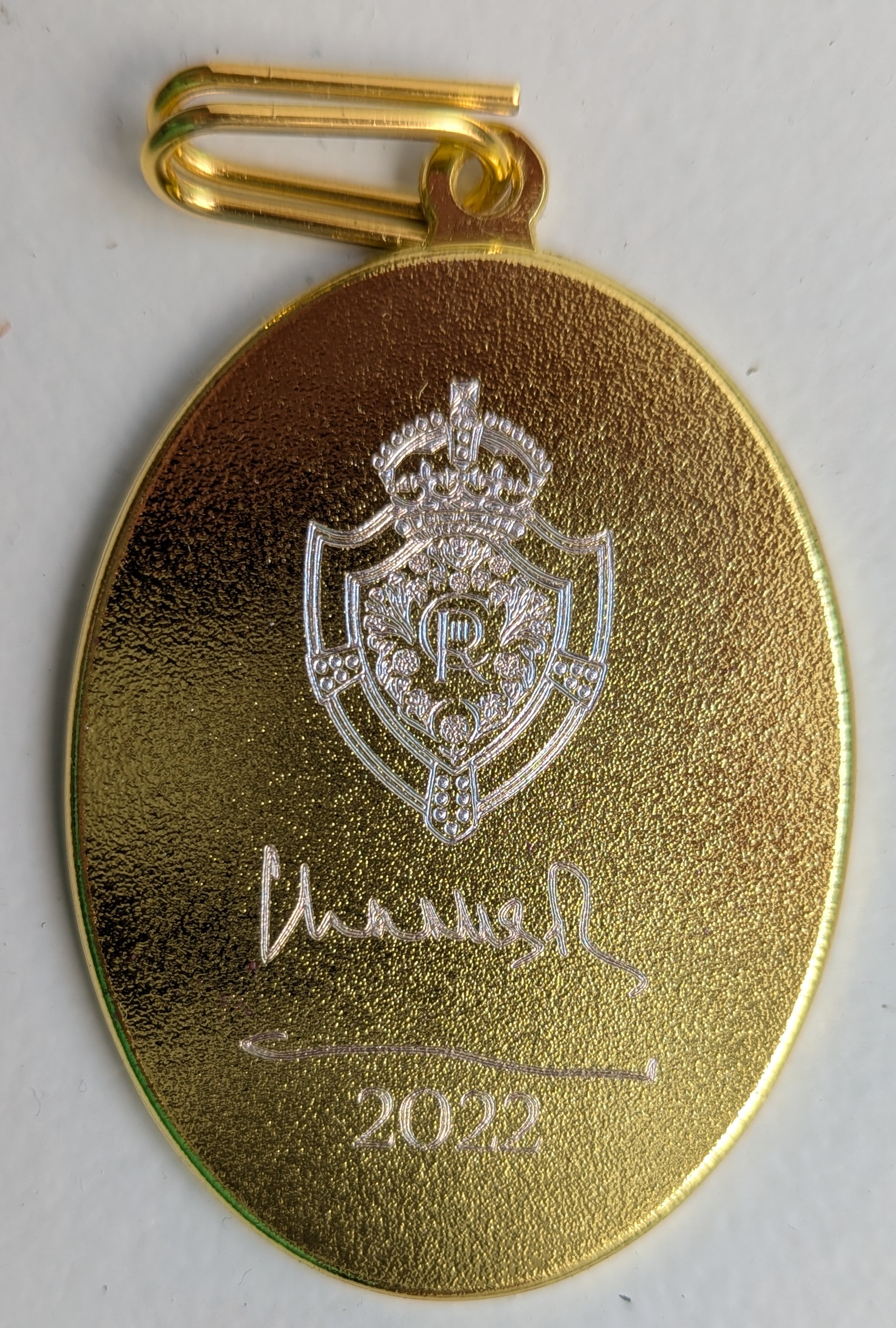 Engraved medal